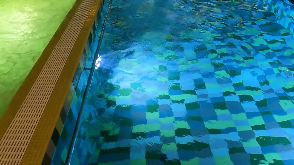 Relax Time, Public Pool Teasing Actions Underwater. 1080p