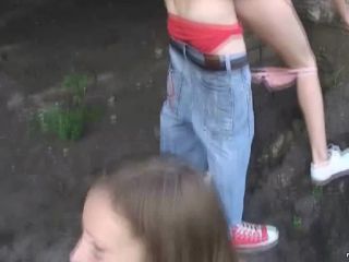 Katya - Russian Teen Outdoor Group Sex  | russian | russian -7