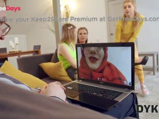 [GetFreeDays.com] DYKE4K. While man is busy gorgeous ladies in colorful lingerie lick each others clits Adult Film May 2023-1