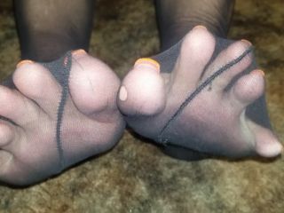 Dirty nylon foot pov-0