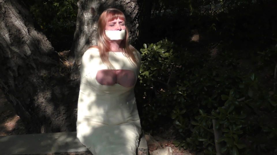 BedroomBondageMicrofoam MummyWrap Outdoors - Lorelei in Mummification Bondage