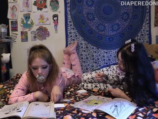 DiaperedonlineBambi Samara Samara  Bambi Coloring in Footie PJs and Diapers-6