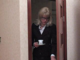 Pretty Russian crossdresser secretary get fucked by boss in the office-9