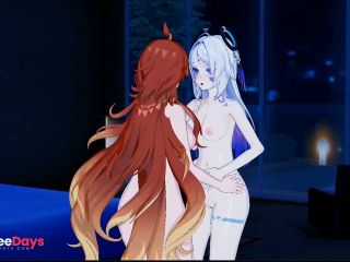 [GetFreeDays.com] Citlali x Mavuika fuck each other  Genshin Impact Yuri  Adult Leak May 2023-3