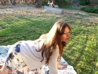 Outdoor Hair Roleplay Blowjob with Thick Facial Anna Blossom 1-3