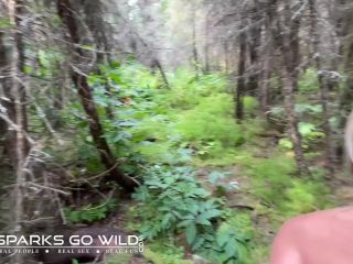 SparksGoWildOutdoor sex in the woods in Alaska-7