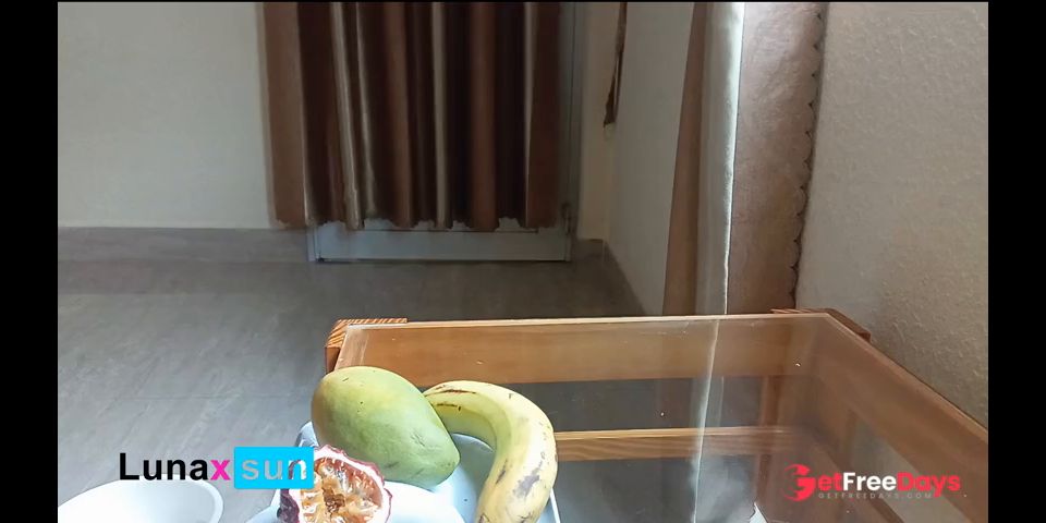 [GetFreeDays.com] Watch me, innocent girl Play with Fruit - Luna Daily Vlog - LunaxSun Porn Video February 2023