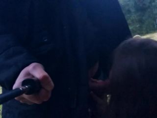 Risky Outdoor Blowjob. We Were Walking In The Park. I Saw A Field. I Decided To Suck A Dick 1080p-4