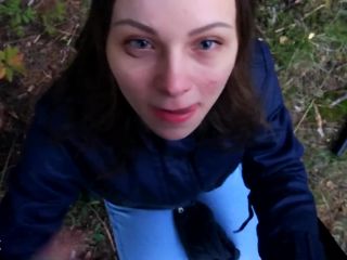 Risky Outdoor Blowjob. We Were Walking In The Park. I Saw A Field. I Decided To Suck A Dick 1080p-8