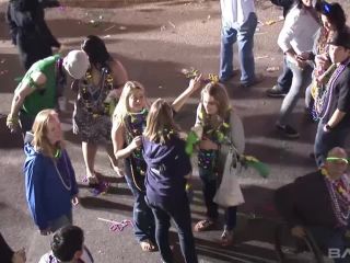 Martha Flashes Her Tits During Mardi Gras Festivities - Brunette-0