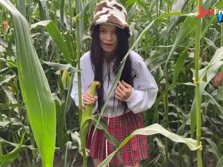 [GetFreeDays.com] Security guard catches slut thief in cornfield and gives her a ticket on the spot Porn Clip May 2023-0