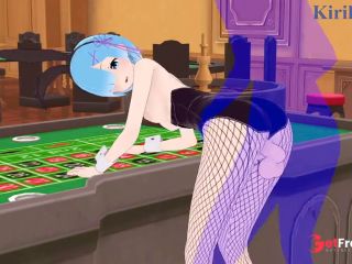 [GetFreeDays.com] Rem Bunny Girl and I have intense sex in the casino. - ReZero Hentai Adult Film February 2023-4