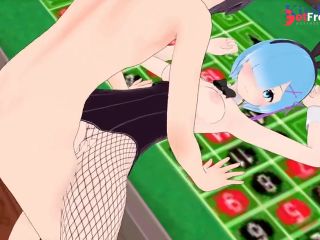 [GetFreeDays.com] Rem Bunny Girl and I have intense sex in the casino. - ReZero Hentai Adult Film February 2023-9