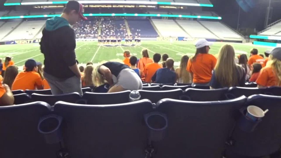 Hottest girl spotted on a football stadium