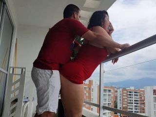 Kathalina777 Does A Delicious Fuck Anal On The Balcony Of Her HouseEnds With The Milk In Her Mout 1080p-7