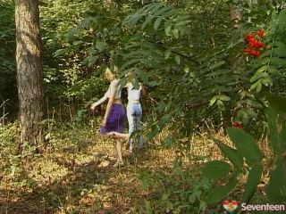 Lesbian sex in the  forest-1