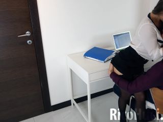 Rico Hugi - Blonde POV Blowjob my Big Dick and Cum Swallow at the Office [FullHD 1080P] on cumshot amateur big tits blonde-2