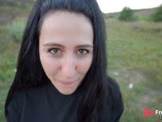 [GetFreeDays.com] Ponytail Brunette Sucks Cock Outdoors Adult Stream March 2023-0