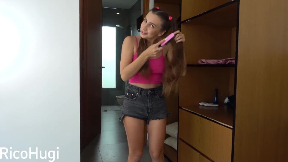 Big Cock Petite Brunette Ponytails Deep Mouth Fuck 1080p