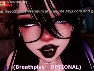 [GetFreeDays.com] Femdom Goth Girl Breathplay JOI - Choking and Facesitting UwU Sex Video April 2023-2