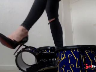 [GetFreeDays.com] Goddess Carmen plays drums crush video Sex Stream February 2023-3