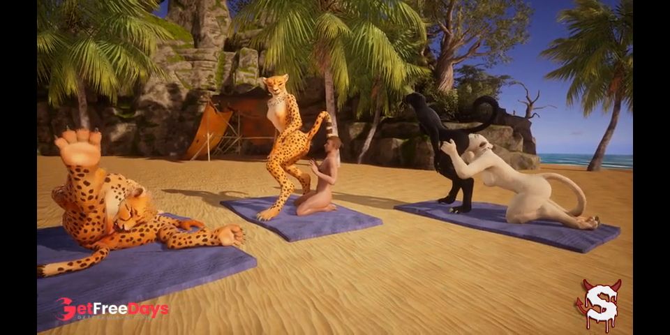 [GetFreeDays.com] Lucky guy gets into an orgy of sexy furry girls on the beach in intense Wild Life sex Sex Film October 2022