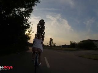 [GetFreeDays.com] Flashing tits and pussy while riding my bicycle in public Adult Stream July 2023-6