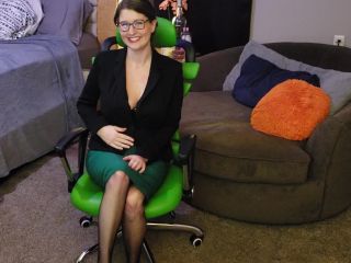 KCupQueen - Jerking To Your Busty Secretary [FullHD 1080P], natural amateur on pov -0