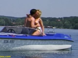 Horny German Couple Loves Outdoor Sex At The Boat.-3