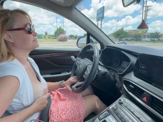 Masturbating While Driving, Topless,  And Flashing Shopping-2