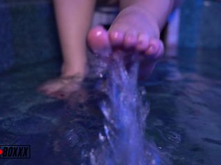 Night Time Hot Tub Foot Play With MILF Casca Akashova  Amateur Boxxx-9