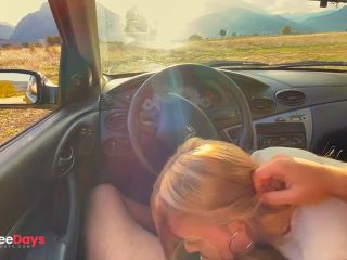 [GetFreeDays.com] Sloppy Blowjob inside the Car in Countryside Sex Leak December 2022-9