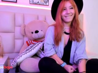 [GetFreeDays.com] Cute alternative-looking college girl masturbates on her bed while showing herself live Sex Leak October 2022-4