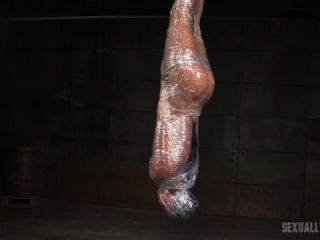 online porn video 16 London River, Matt Williams, Jack Hammer - Tough London River mummified in plastic wrap and facefucked in inverted suspension by BBC!, big femdom on blowjob porn -5