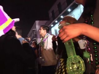 Mardi Gras Chicks on Bourbon Street SmallTits!-5