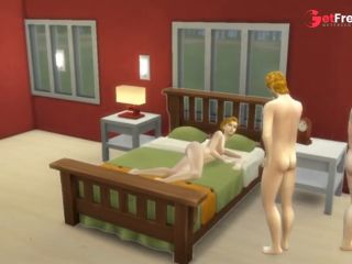 [GetFreeDays.com] Homero y Bart se divierten con la zorra de Lisa en Sims4 Sex Stream November 2022-4