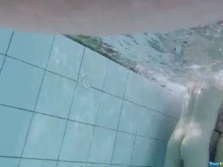 Handjob in nudist pool-4