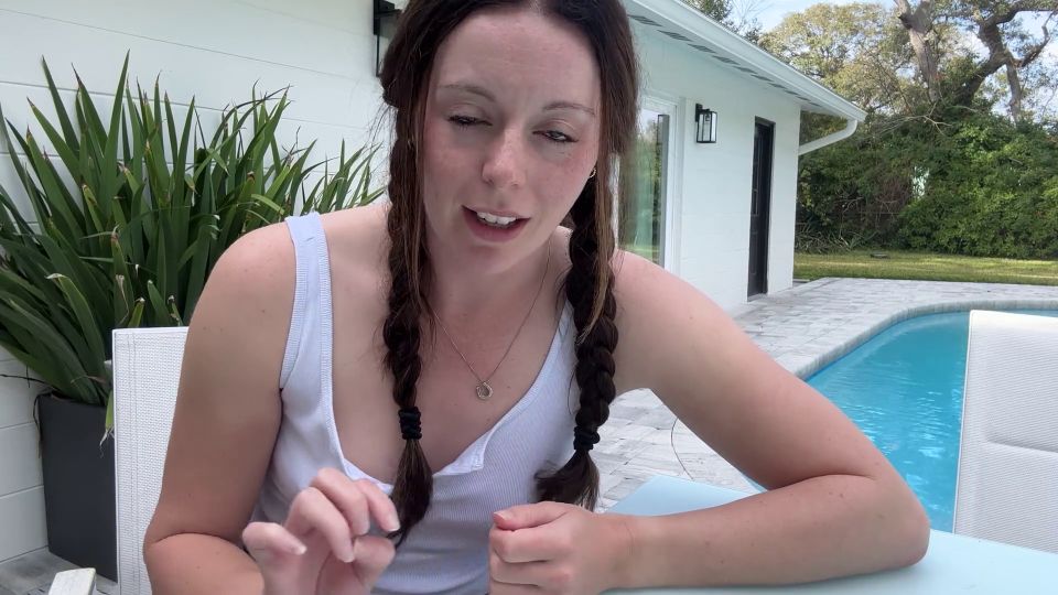 Step Sis Brings Her Vibrator Out To The Pool And Convinces You To Cum Together In Secret 1080p