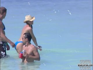 Florida Girls Partying on a Sandbar and  Flashing-0