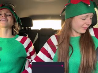 Nadia Foxx  Serenity Cox As Horny Elves Cumming In Drive Thru With Remote Controlled Vibrators  4K 1080p-6