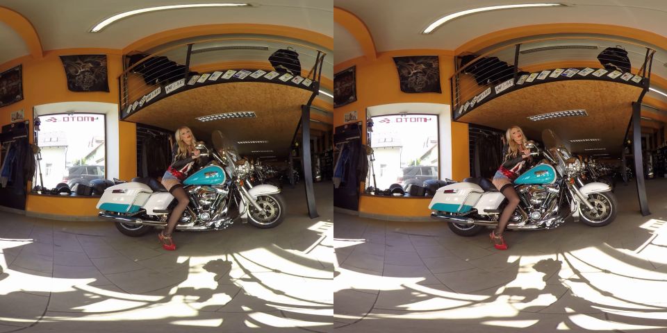 186  Claudia Mac  Bikes And Babes TV Sexy VR Clips  3DVR180