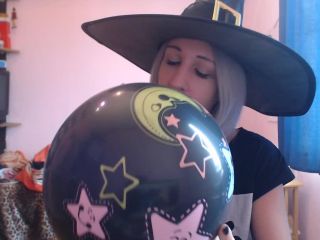 cuteblonde666 Blowing balloons for Halloween fun - Halloween-5