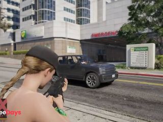 [GetFreeDays.com] GTA V Nude Mod Installed Game Play Part 18 GTA 5 Missions Story Mode Adult Video June 2023-6