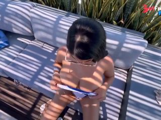 [GetFreeDays.com] Sex with a stranger on the hotel terrace outdoor - Amanda Rabbit Sex Video March 2023-7