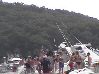 4Kthrowback Rainy Day Partycove Boat Lesbian Orgy Public!-5