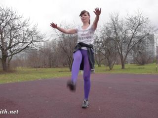 pantyhose workout outdoors-6