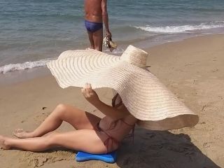 Dream4AngelBig hat Public Beach flashing-5