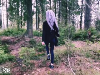 curvy babes RedFox XXX - Outdoors Blowjob Teenage Nympho In The Forest Gets Cum On Face Red Fox , teen on babe-0