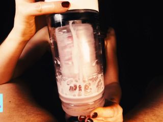 Messy 💦 POV Post Orgasm Torture With XSPACECUP Mastubator After Long E-6