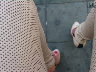 online adult clip 34 best foot fetish porn Julie Skyhigh, Pantyhose, Stockings, Leggings - Beige leather pant busstop with beige heels MPEG4 [foot fetish], foot-fetish on feet porn-2